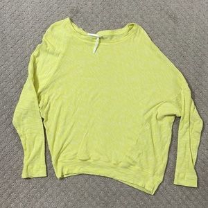 Yellow Anthropologie Uneven shirt
